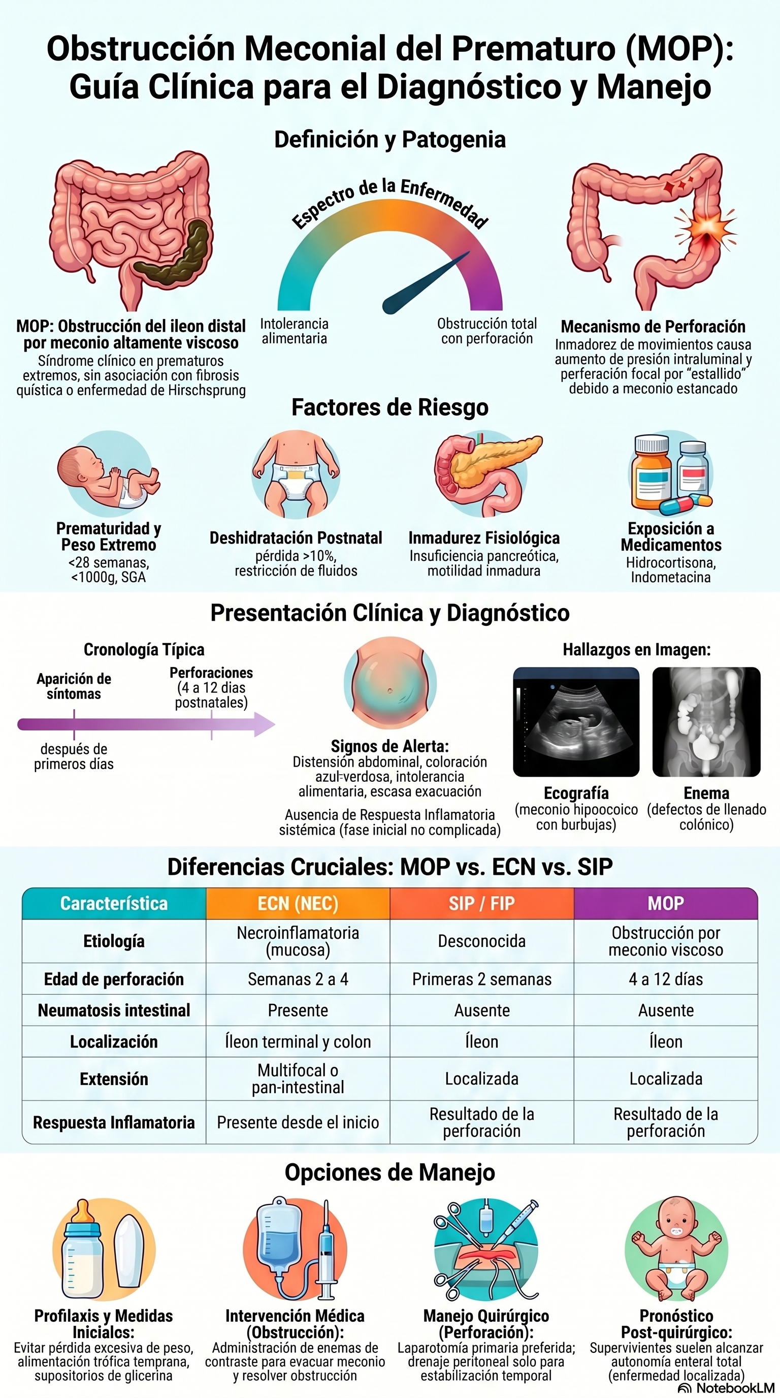 Obstrucción Meconial del Prematuro (MOP): Guía Clínica para el Diagnóstico y Manejo